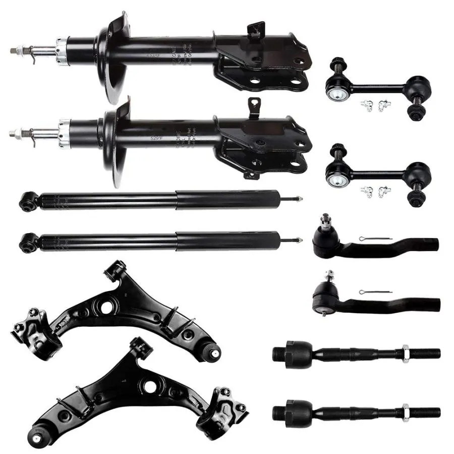 ECCPP 12pcs Front Pair and Rear Pair Shock Absorber Control Arm  並行輸入品