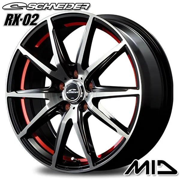 オールシーズンタイヤ ホイールセット 225/45R18インチ 5H114 MID RX-02 RED ミシュラン クロスクライメート2
