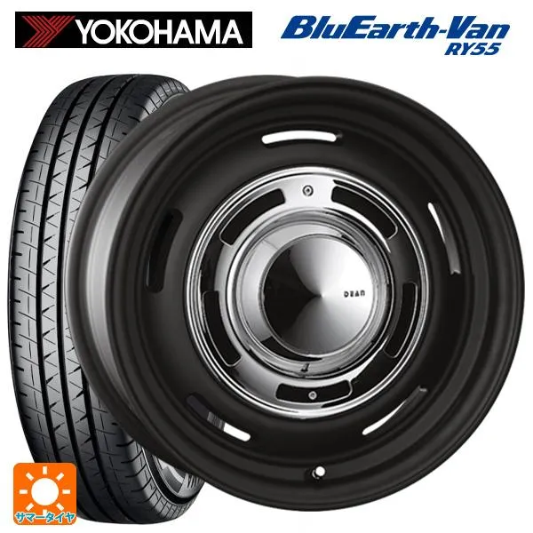 送料無料 サマータイヤホイールセット 165/80R14 97/95N ヨコハマ ブルーアースVan RY55B クリムソン ディーン クロスカントリ