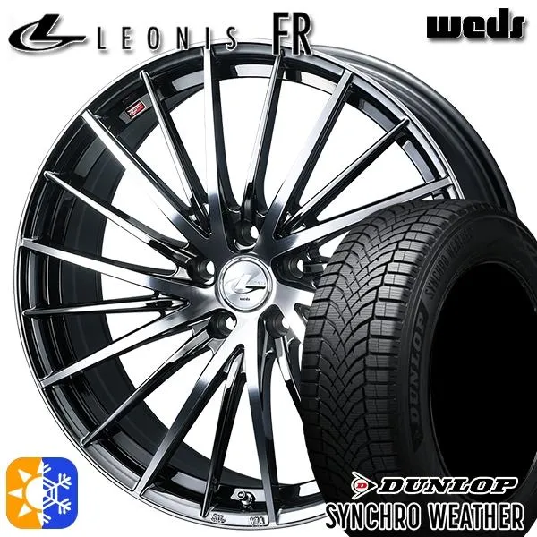 オールシーズンタイヤ ホイール4本セット 225/45R19インチ 5H114 Weds ウェッズ レオニス FR BMCMC ダンロップ シンクロウェザー