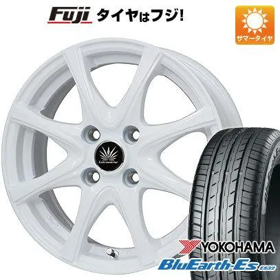 【新品 軽自動車】ハスラー 夏タイヤ ホイール4本セット 165/65R14 ヨコハマ ブルーアース ES32 プレミックス アマルフィV Jr(ホワイト) 14インチ