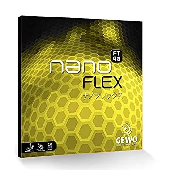【中古】【輸入品・未使用】Gewo Nanoflex FT 48テーブルテニスゴム、ブラック、2.1?MM。スポンジ厚さ+無料Andro Speedball mi1?(パックof 6?Balls )