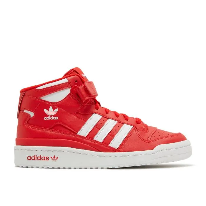 アディダス Adidas 【 Forum Mid Red Men Red/Cloud White/Red 】 フォーラム ミッド メンズ Red 赤・レッド 白色 ホワイト