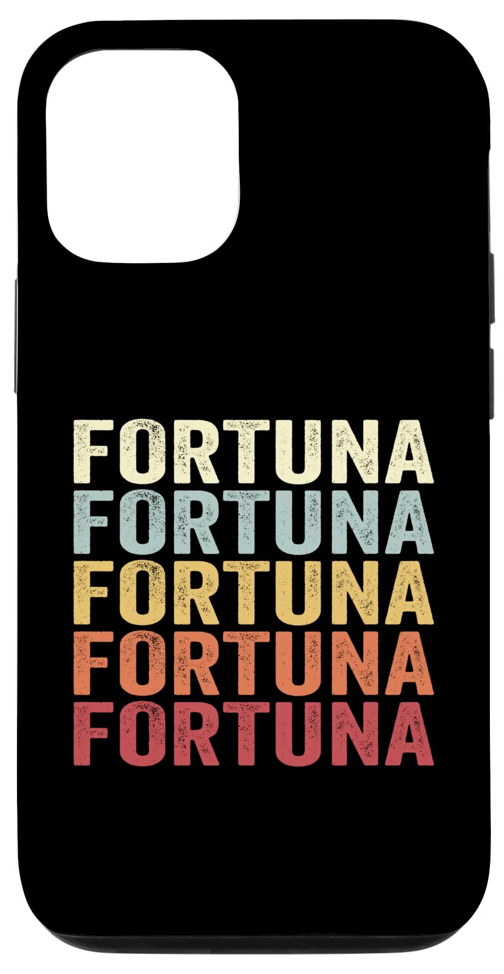 iPhone 12/12 Pro Fortuna California Fortuna CA Retro Vintage Text スマホケース