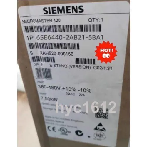 新しい 6SE6 440-2AB21-5BA1 6SE6440-2AB21-5BA1ボックスイン