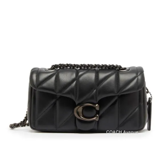 コーチ COACH CP149 タビー ショルダー バッグ 20 キルティング ブラック 黒 金具ピューター 斜めがけ クロスボディ 正規店商品 送料無料