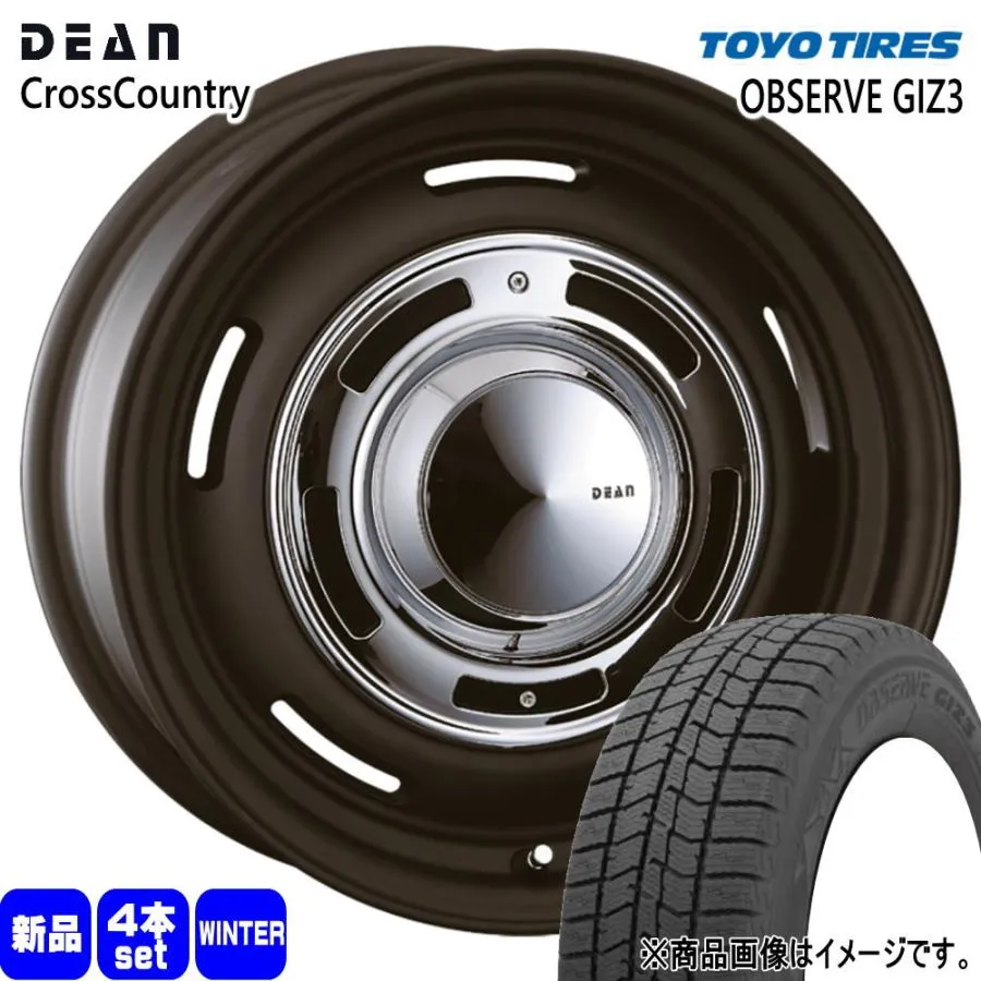 185/65R15  トーヨータイヤ OBSERVE GIZ3 冬用 スタッドレスタイヤ DEAN CROSS COUNTRY サクシード・プロボックス/NV150 ADバン  15インチ