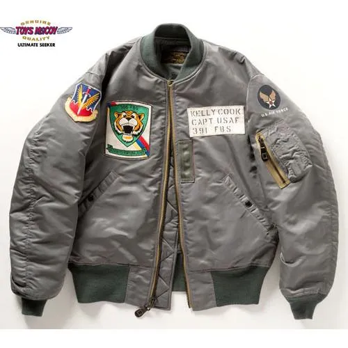 トイズマッコイ TOYS McCOY TMJ2431 TYPE MA-1 ALBERT TURNER MIL-J-8279A 366 FBG "BOLD TIGERS" ミリタリーナイロンジャケット
