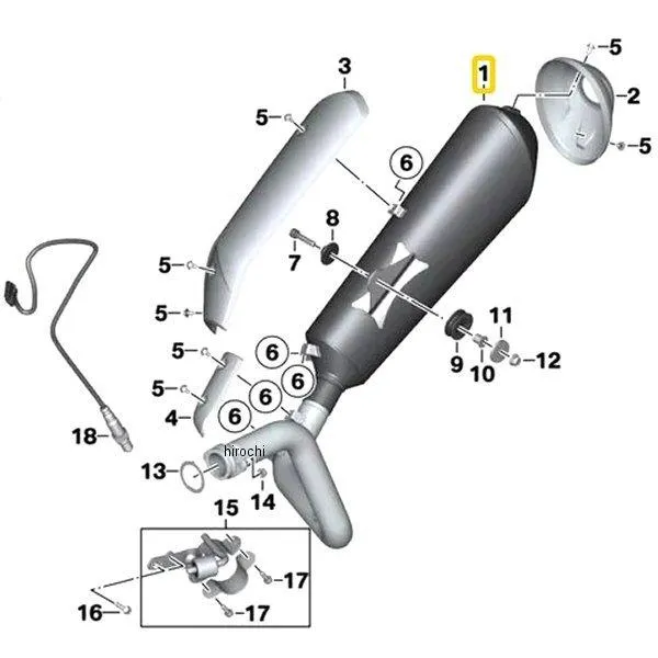 18518556578 BMW純正 マフラーASSY HD店