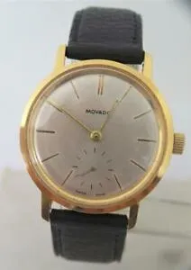 【送料無料】腕時計 ヴィンテージモバドカルサービスvintage 18k gp movado winding watch 1960s cal 125* exlnt* serviced