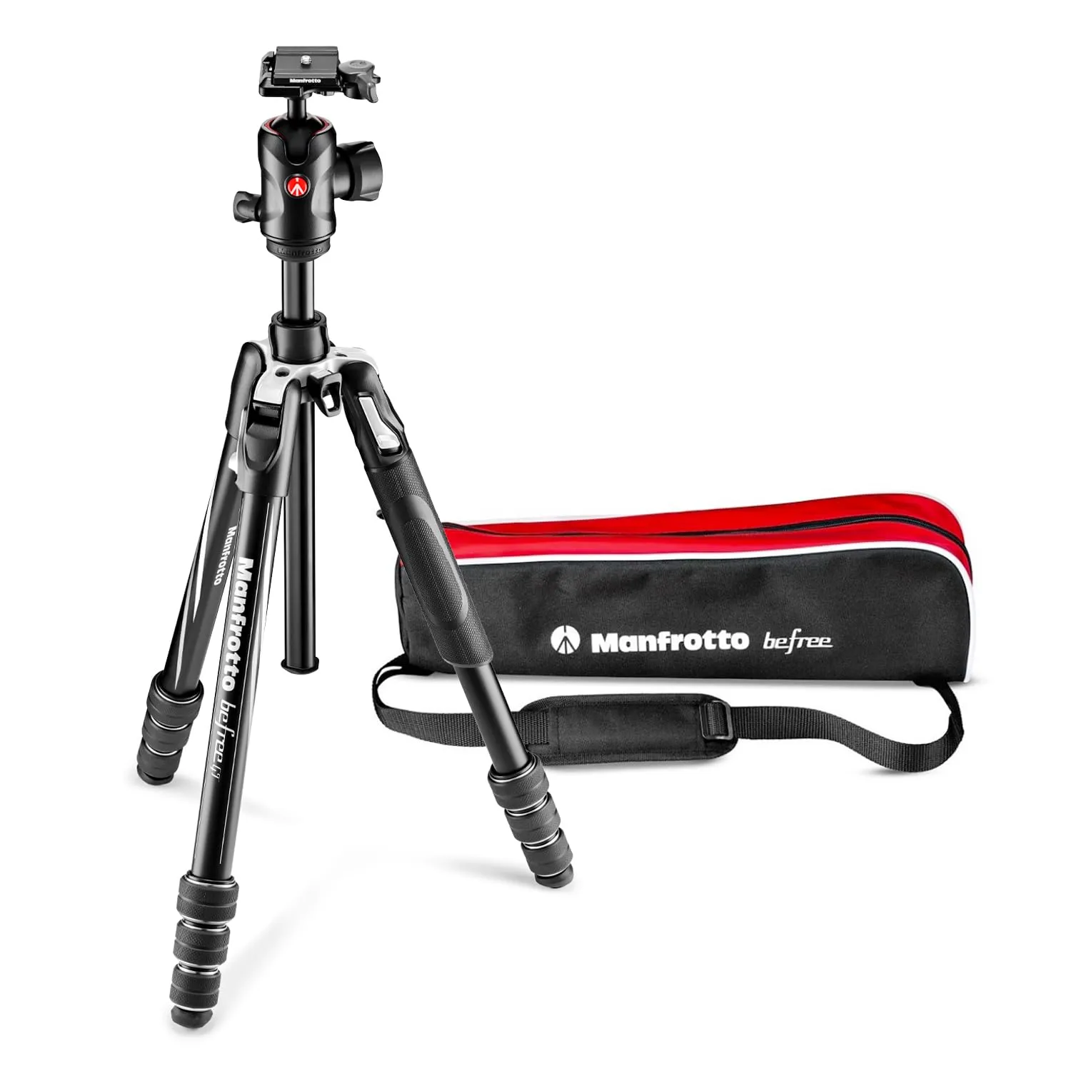 【中古】【非常に良い】マンフロット(Manfrotto) BefreeGT アルミ4段 T三脚キット MKBFRTA4GT-BH 大型ボール雲台 Mロックシステム プロ仕様一眼レフ・ミラーレス対応 脚径26mm コンパク