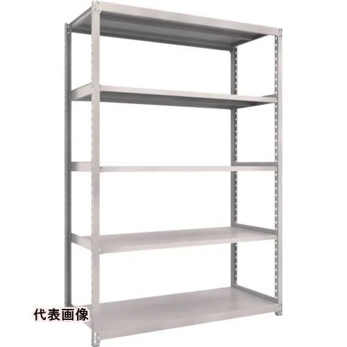 TRUSCO トラスコ中山 スチールラック M2型軽中量棚 1460X880XH2100 5段 単体 ネオグレー [M2-7595  NG] M27595  販売単位：1 送料無料