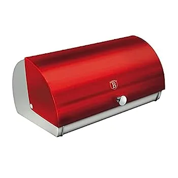 【中古】【輸入品・未使用】Berlinger Haus ステンレススチール ブレッドボックス メタリックドア付き コンパクトなカウンタートップローフホルダー モダンメタリックシルバ