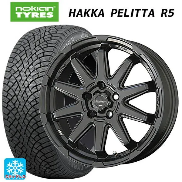 送料無料 スタッドレスタイヤホイールセット 225/45R17 94T XL ノキアン ハッカペリッタR5 共豊 サーキュラー C10S 17-7J