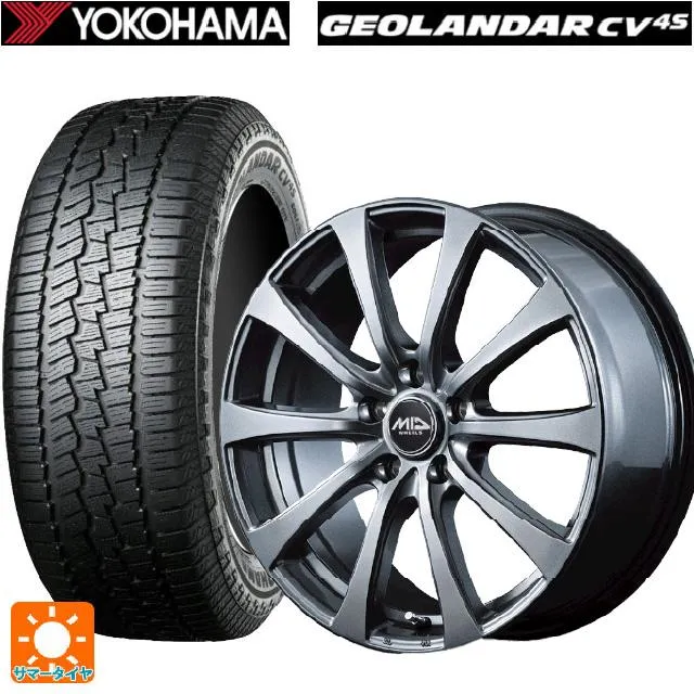 送料無料 サマータイヤホイールセット 225/70R16 103H ヨコハマ ジオランダー CV G058 正規品 エムアイディー MIDホイール G