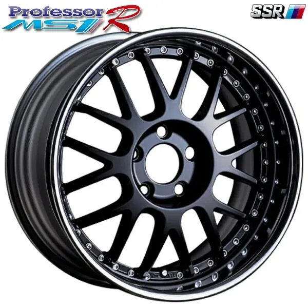 サマータイヤ ホイールセット 185/55R16インチ 4H100 SSR プロフェッサー MS1R ブラック ダンロップ エナセーブ EC204