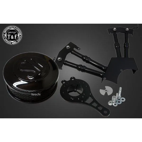 7082530 ガレージT\u0026F SU (ブラック) \u0026プッシュロッドカバー (ブラック) SET ドラッグスター250 HD店
