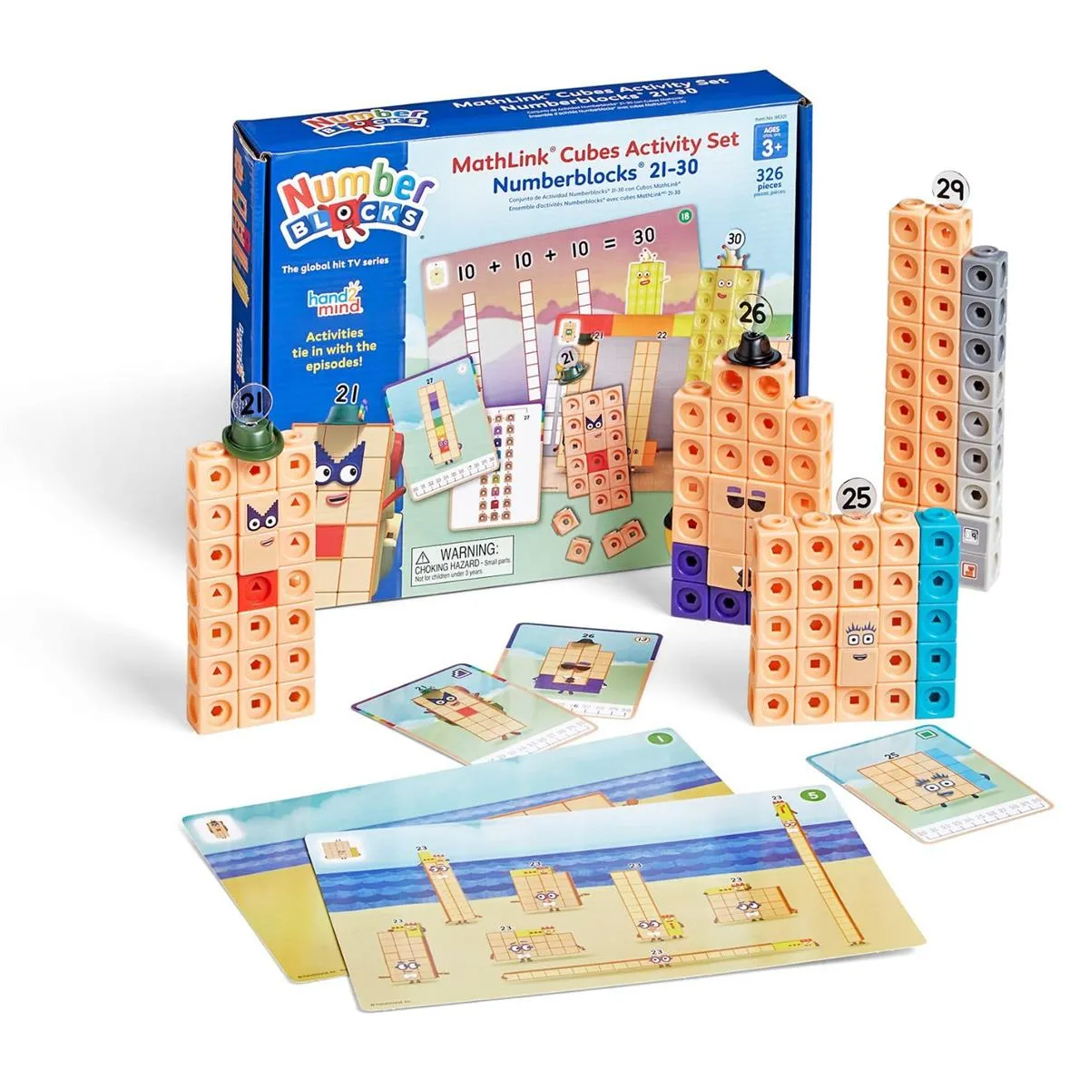 Numberblocks MathLink Cubes ナンバーブロックス 21-30 キューブ 255個入り アクティビティセット 算数おもちゃ 日本語ガイド付き 3歳 96321-J 正規品