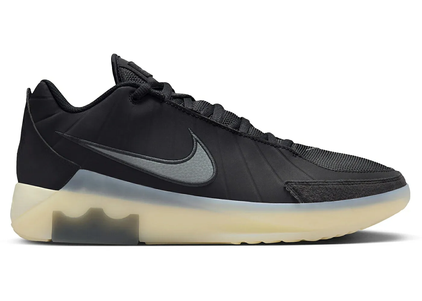 ナイキ レブロン 黒色 ブラック 灰色 グレー ウィットネス スニーカー メンズ NIKE LEBRON WITNESS 9 BLACK COCONUT MILK (TRANSLUCENT OUTSOLE) / BLACK COCONUT MILK IRON GREY