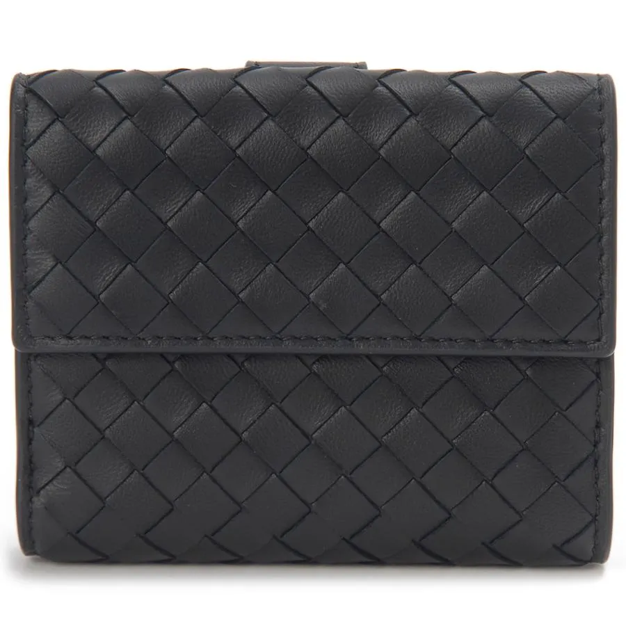 ボーナスストアPlus10％対象店 Bottega Veneta ボッテガヴェネタ 二つ折り財布 メンズ ブラック 382576V3UN18803 INTRECCIATO