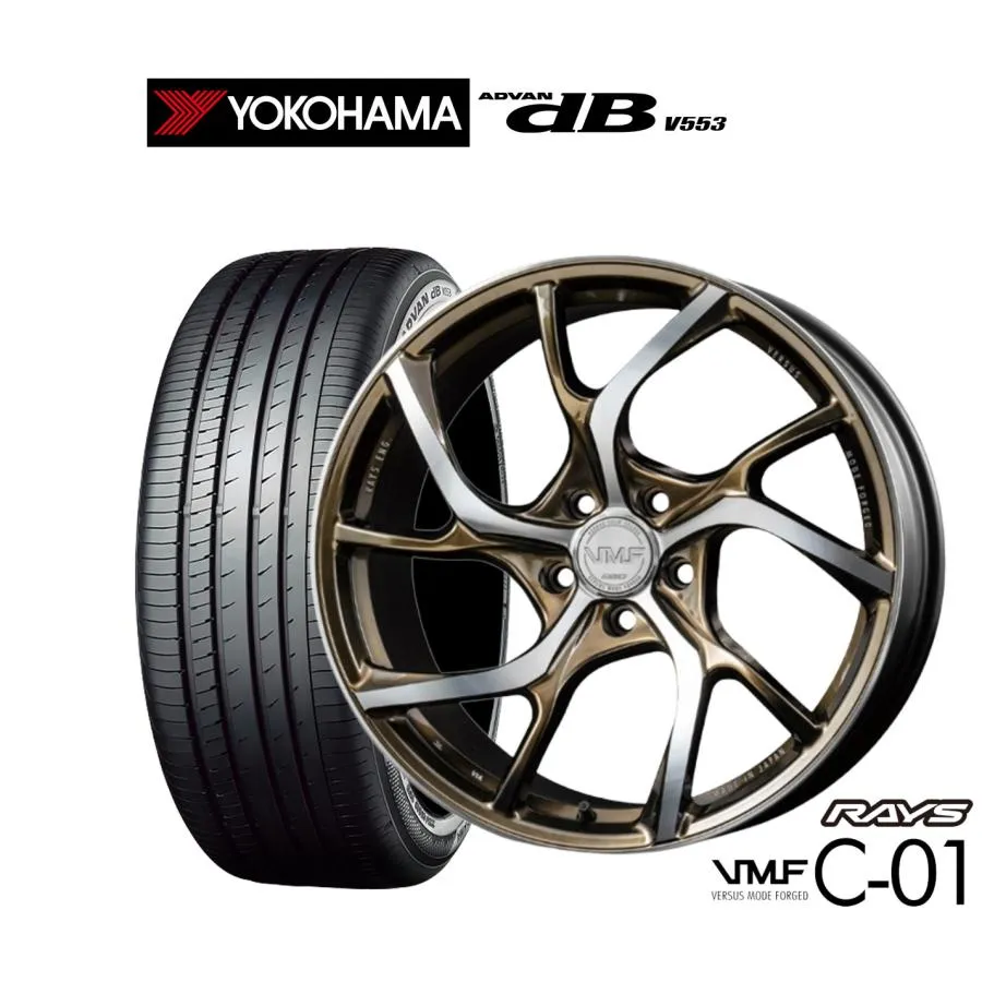 サマータイヤ ホイール4本セット レイズ VMF C-01 LIMITED EDITION ヨコハマ ADVAN アドバン dB(V553) 235/55R19