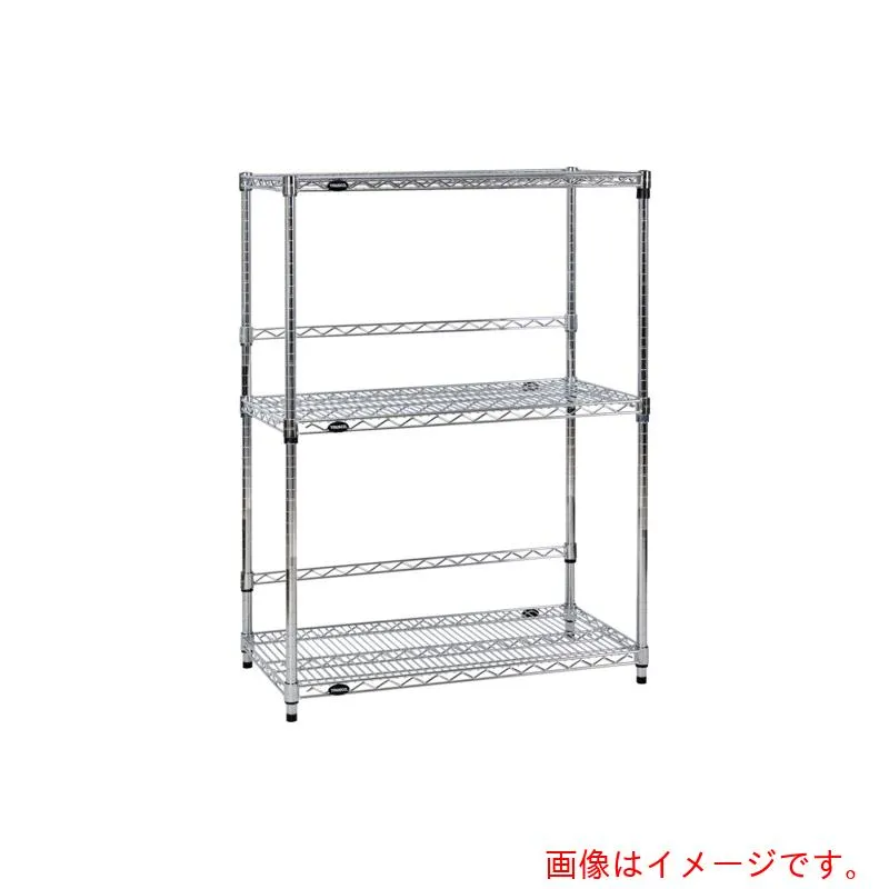 トラスコ中山（TRUSCO） TRUSCO スチール製メッシュラック Ｗ９０５ＸＤ３０５ＸＨ１２２８ ３段  バックバー付 【品番：TMEBB4333】