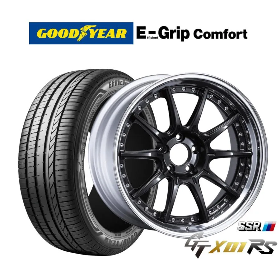 サマータイヤ ホイール4本セット タナベ SSR GT X01 RS グッドイヤー エフィシエント グリップ コンフォート 245/35R20