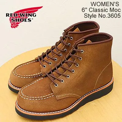RED WING レッドウィング 3605 WOMEN'S  6" Classic Moc ウィメンズ 6インチ クラシックモック ラフアウト スエード返品交換送料無料