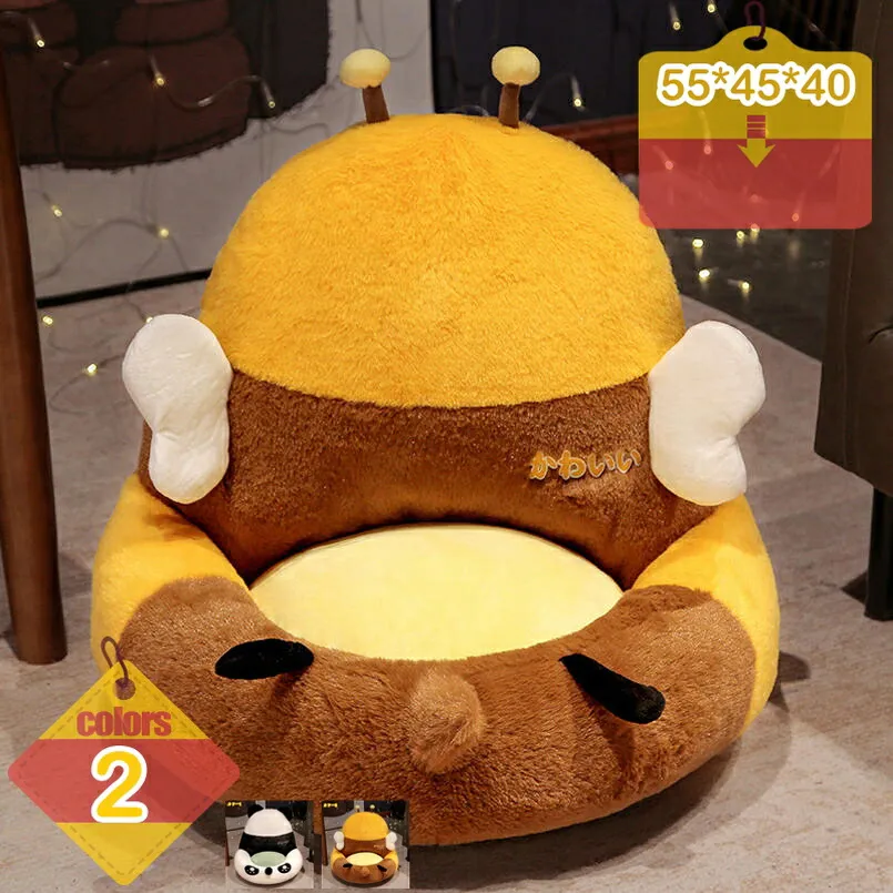 椅子のクッション ざぶとん 抱き枕 背あて 背もたれ かわいい お尻に優しい シンプル お尻 オフィス 学校 瞑想用 座蒲 お昼寝 折りたたみ レストクッション 低反発 滑り止め 座椅子 ミニソファー チェアパッド liber-online