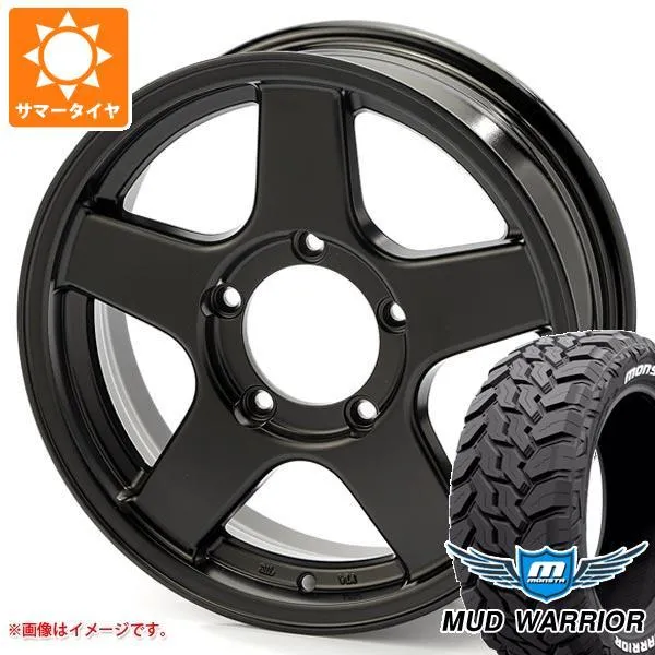 5本セット スズキ ジムニーノマド JC74W用 サマータイヤ モンスタ マッドウォーリアー LT235/70R16 ホワイトレター ブラッドレー V エボリューション 5.5-16