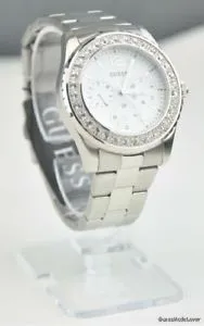 【送料無料】腕時計 ウォッチ レディーススタイリッシュシルバーステンレススチールnuevo elegante reloj 100 original guess plata acero inoxidable para damas mujeres