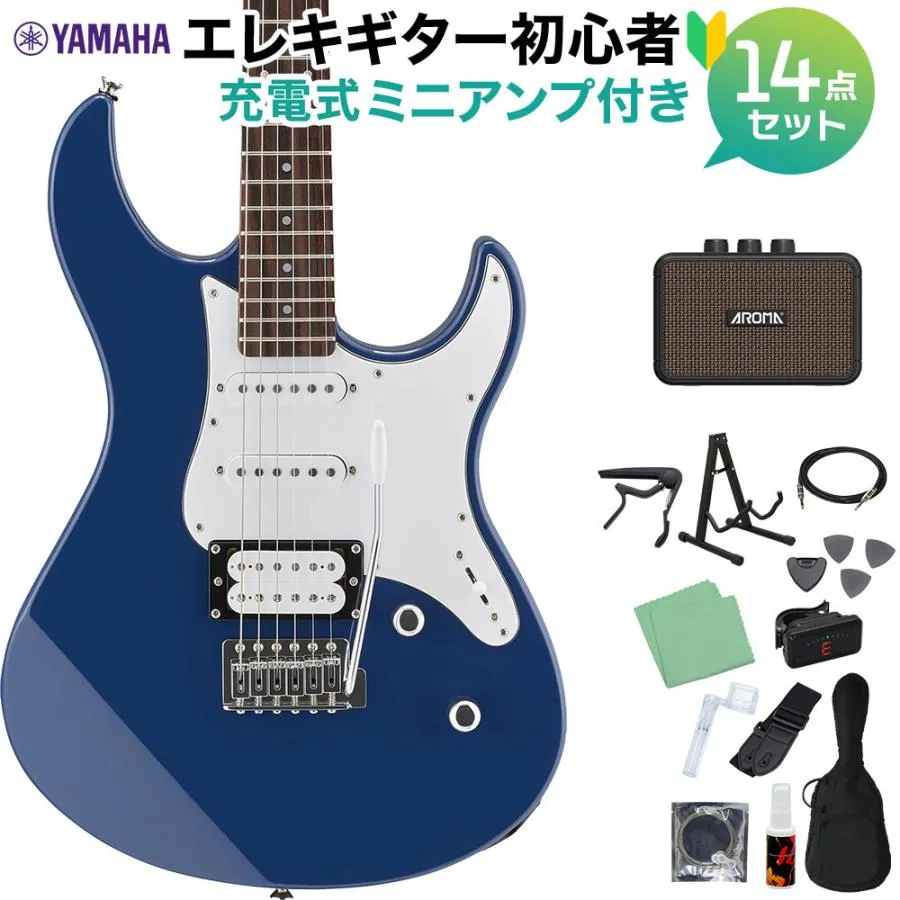 YAMAHA ヤマハ エレキギター PACIFICA112V UTB エレキギター初心者14点セット 〔ミニアンプ付き〕