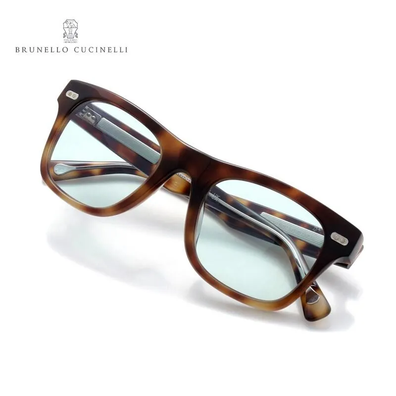 BRUNELLO CUCINELLI / ブルネロクチネリ ウェリントン型べっ甲柄セルフレームサングラス(Mr.Brunello/BC4002S) （べっ甲）