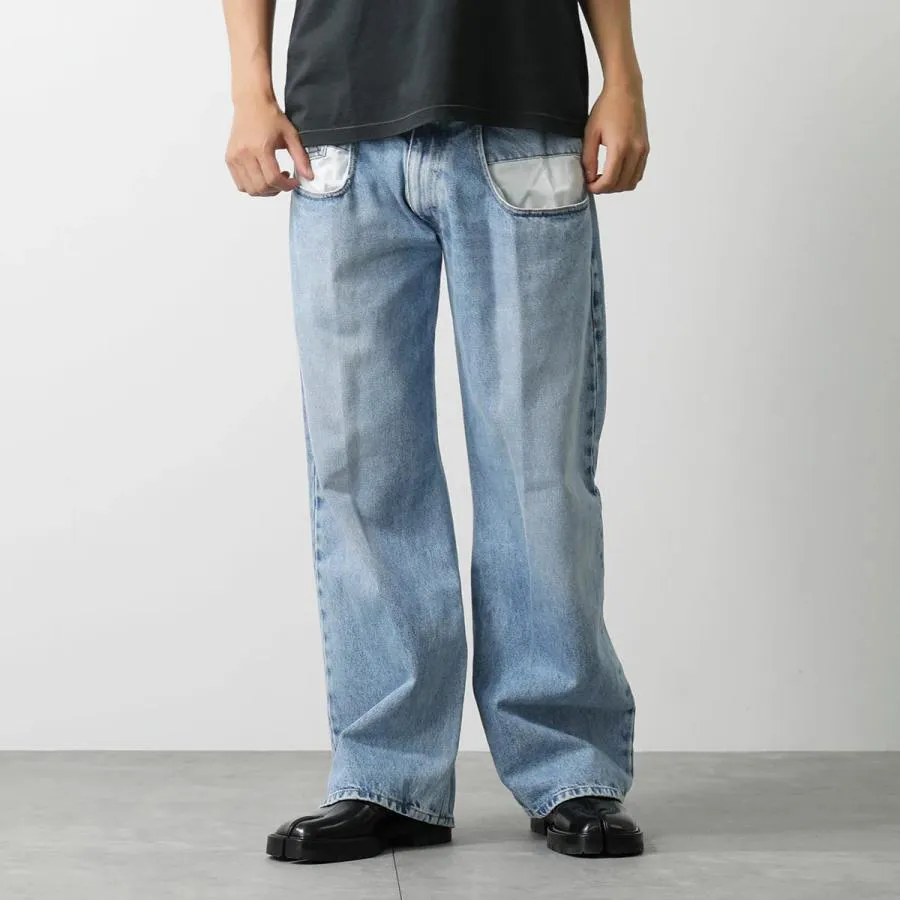 MAISON MARGIELA メゾンマルジェラ ジーンズ S51LA0052 S30513 メンズ デニムパンツ コントラストポケット ストレート S51LA0052S30513470