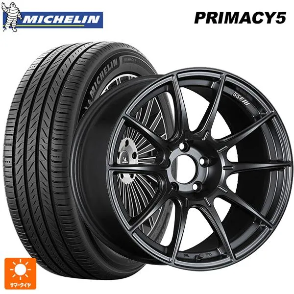 送料無料 サマータイヤホイール 4本セット 235/45R18 98Y XL ミシュラン プライマシー5 正規品 タナベ SSR GT X01 18-