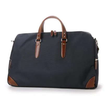 ＜ロングセラー＞オティアス Otias / 1680デニールナイロン×白化レザータイプ合皮 2WAYボストンバッグ/ショルダーバッグ（NV）