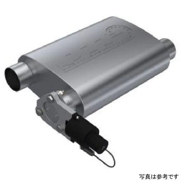 【USA在庫あり】 qtp13251C QTP 2.5in Weld-On 304SS Reverse Screamer Muffler w/ボルトオン QTEC Electric Cutout SP店