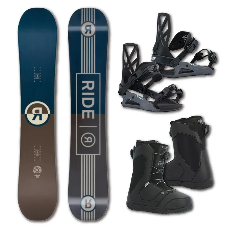 スノーボード RIDE AGENDA \u0026 C2 ビンディング \u0026 ROOK BOA ダイヤル ブーツ 3点セット 2026. モデル ＊バイン取付無料＊！