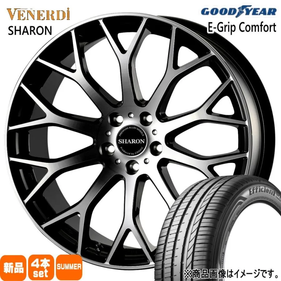 245/35R20 95W XL グッドイヤー EfficientGrip Comfort 夏用 サマータイヤ VENERDI SHARON アテンザ GJ系 エスティマ  20インチ