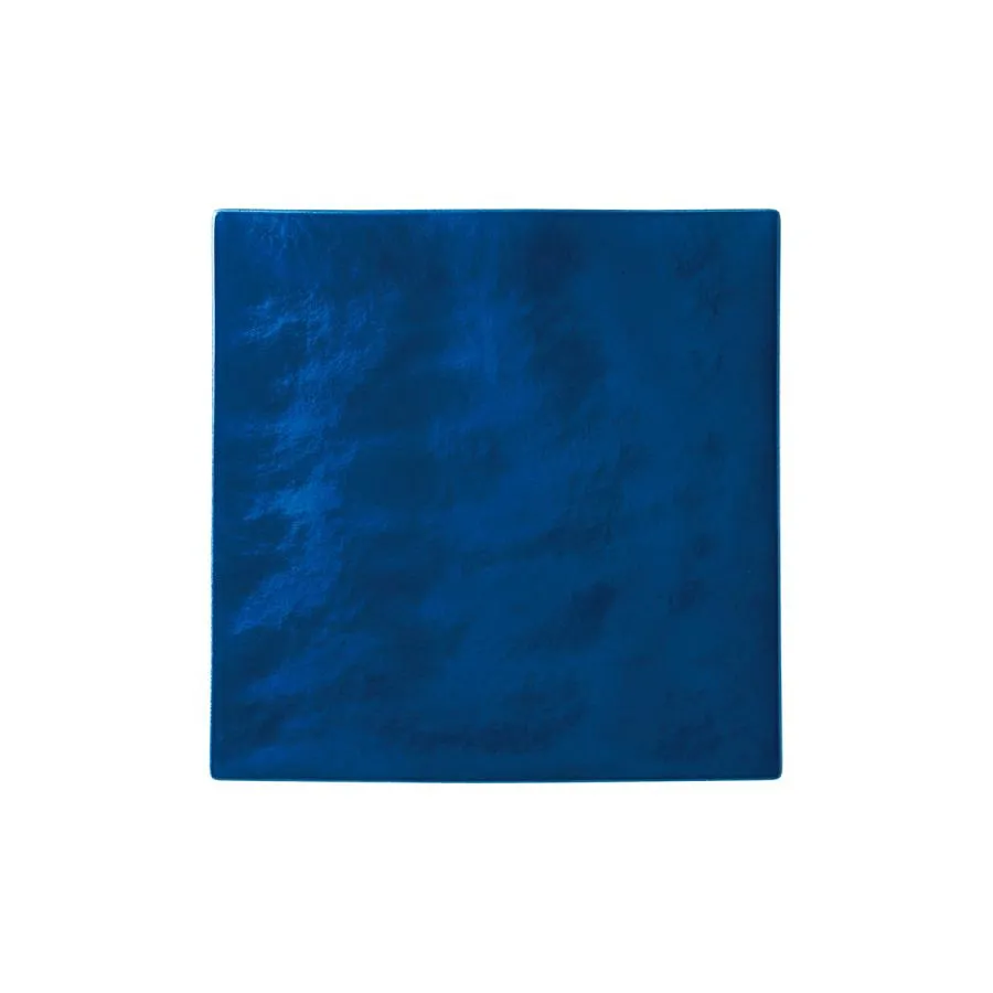 漆石(ウルシ) 正角トレー 19cm BLUE