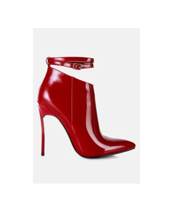 ロンドンラグ レディース シューズ ブーツ・レインブーツ ヒール London Rag Womens Love Potion Pointed Toe Higheeled Boots Medium red レッド