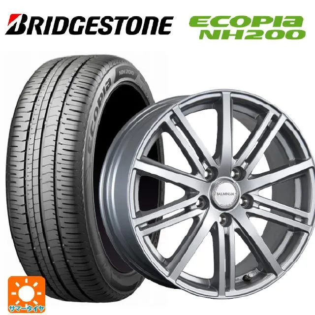 送料無料 サマータイヤホイールセット 205/60R16 92H ブリヂストン エコピア NH200 正規品 ブリヂストン バルミナ BR10 16-