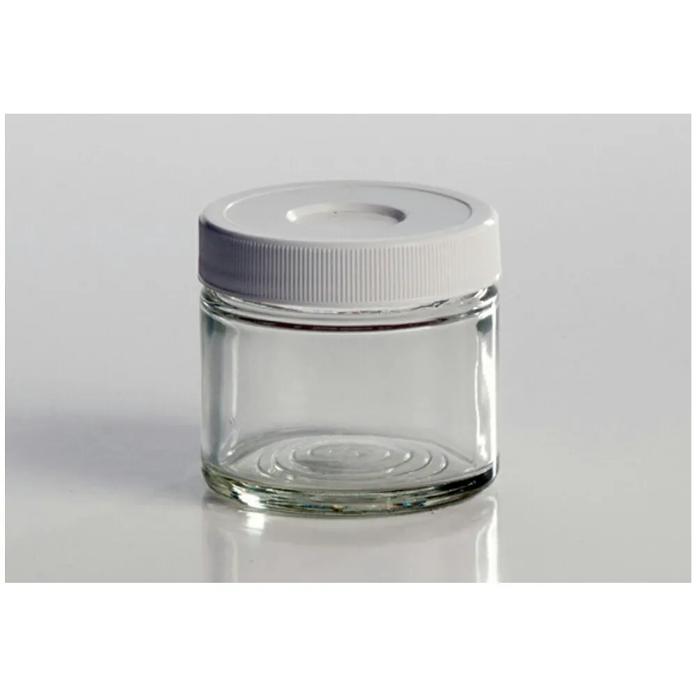 【期間限定!対象商品P2～20倍】 セプタム付きボトル・広口 60mL レベル2 透明 24本入 2114-S002 1箱(24本入)