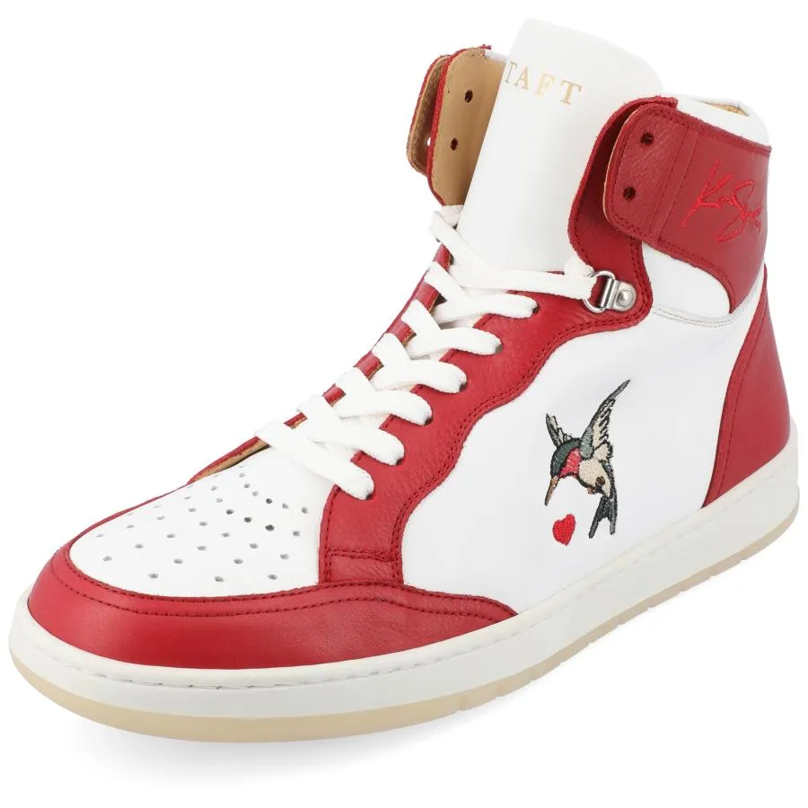 【並行輸入品】TAFT Mens Rapido Genuine Leather High top Vintage Sneaker Woven