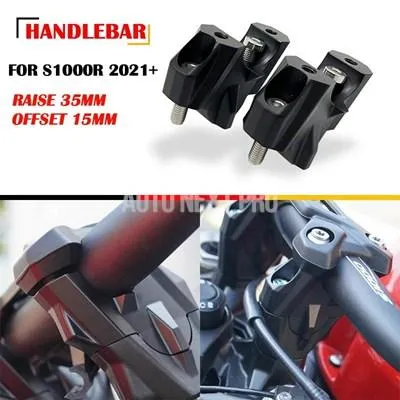 【並行輸入品】S1000R アクセサリー CNC 32 mmハンドルバーライザークランプ高 アップアダプター BMW S1000R S 1000 R 2021 2022