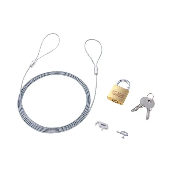 （まとめ）サンワサプライパソコン\u0026マウスセキュリティ SL-21K 1パック【×3セット】