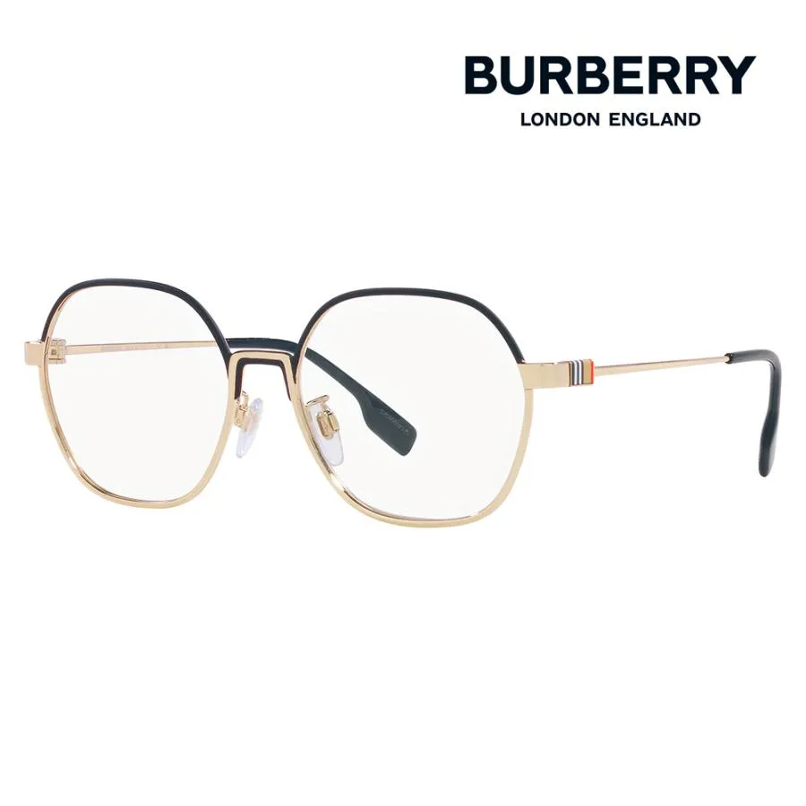 バーバリー BURBERRY メガネ BE1379D 1109 55 WINSTON ウィンストン ボストン ウェリントン メタル クラシック MADE IN ITALY 伊達眼鏡