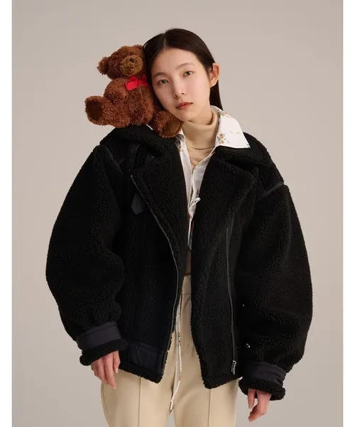 レザージャケット ライダース 「RS」「little sunny bite」AVIREX x little sunny bite Boa jacket