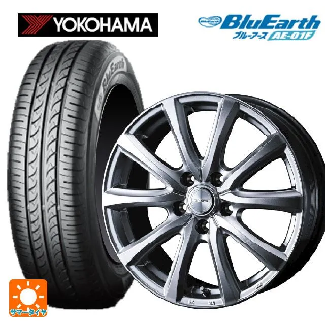 送料無料 サマータイヤホイールセット 185/55R16 83V ヨコハマ ブルーアース AE01F ウェッズ ジョーカー スマッシュ 16-6J