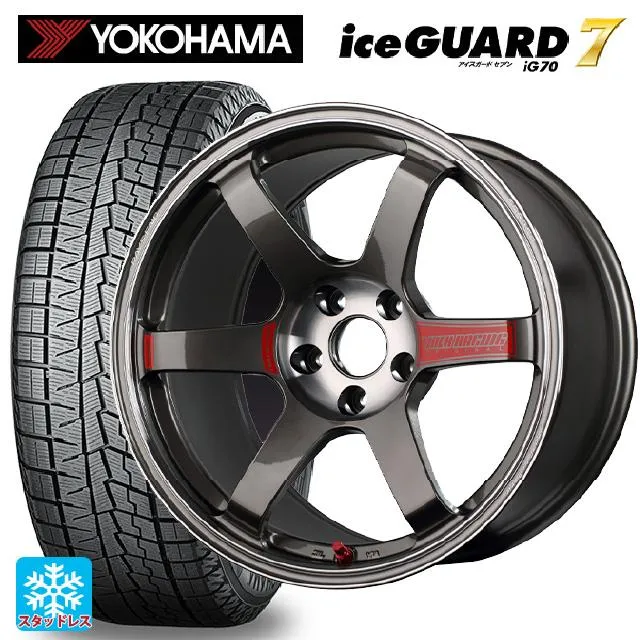 送料無料 スタッドレスタイヤホイール 4本セット 2025年製 225/60R17 99Q ヨコハマ アイスガード7(IG70) # レイズ ボルクレ